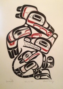 David R. Boxley Tsimshian art "Kusaxan" from a wedding potlatch